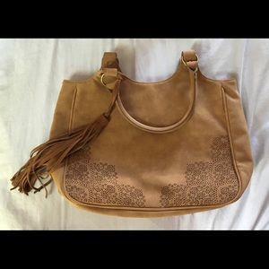 Cute Suede Tote NWOT